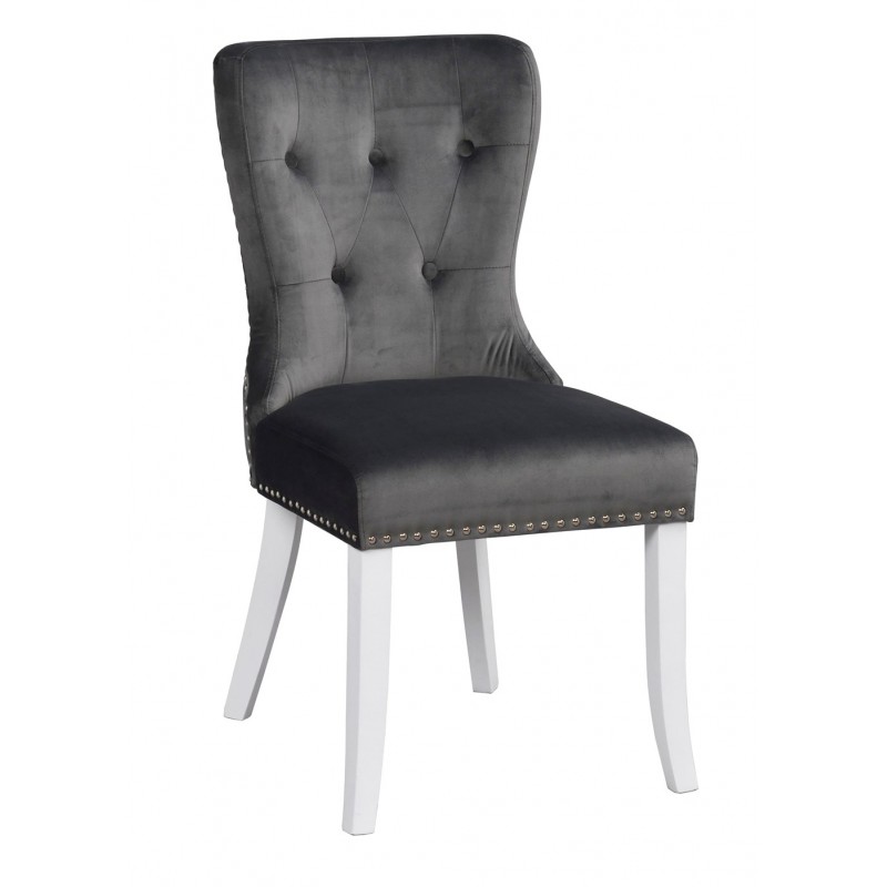 RO In Dining Chair Grey Plush